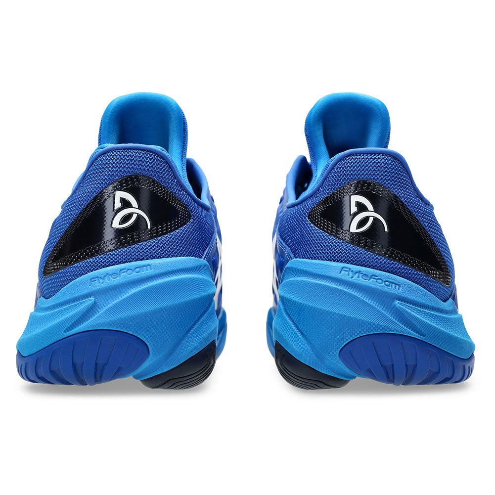 Men`s Court FF 3 Novak Tennis Shoes Tuna Blue and Pure Silver