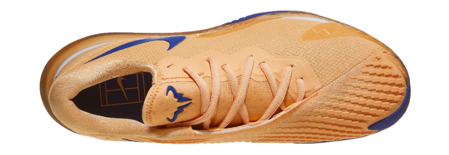 Men`s Rafa Zoom Vapor Cage 4 Tennis Shoes Orange Chalk and Deep Night
