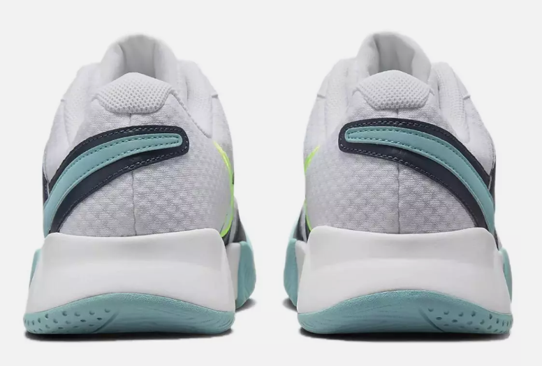 Mens Court Lite 4 PRM Tennis Shoes White and Volt-Armory Navy