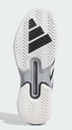 Men`s Adizero Ubersonic 5 Tennis Shoes Core Black, Zero Metalic and Silver Metallic