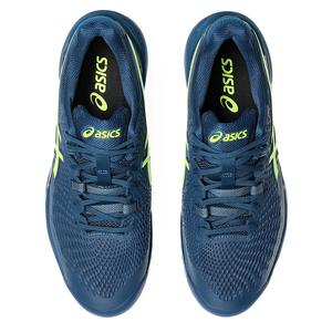 Asics Gel-Resolution 9 Tennis Shoes Mako Blue & Safety Yellow