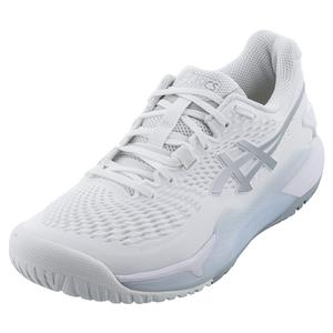 Asics GEL-Resolution 9 Tennis Shoes White & Pure Silver