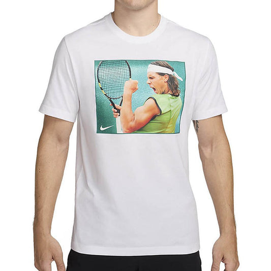 Men's Rafa Cotton Short Sleeve Tennis Top White