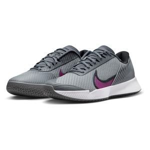 Nike Mens Air Zoom Vapor Pro 2 Tennis Shoes Smoke Grey and Sangria