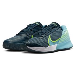 Nike Mens Air Zoom Vapor Pro 2 Tennis Shoes Armory and Denim Turquoise