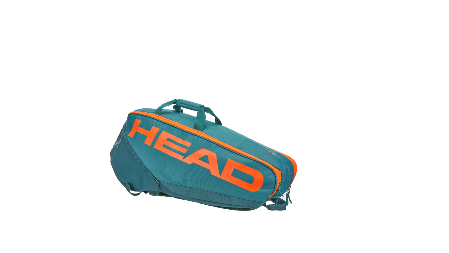 Head Pro Racquet Bag M Cyan/Orange