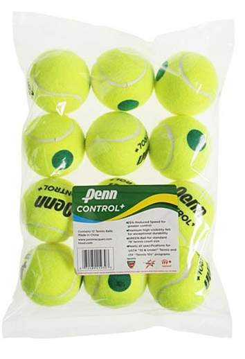 Penn Control+ Green Dot Tennis Balls