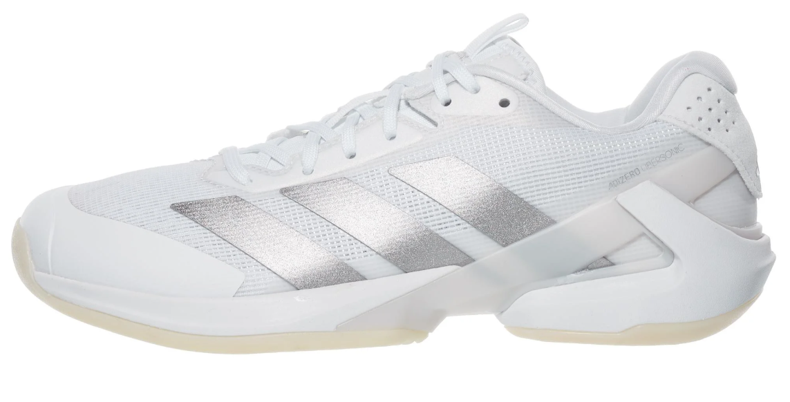 Adidas Adizero Ubersonic 5 White and Silver Women's Shoes