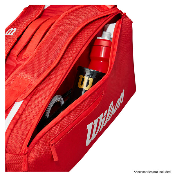 Super Tour 2025 6 Pack Tennis Bag Red